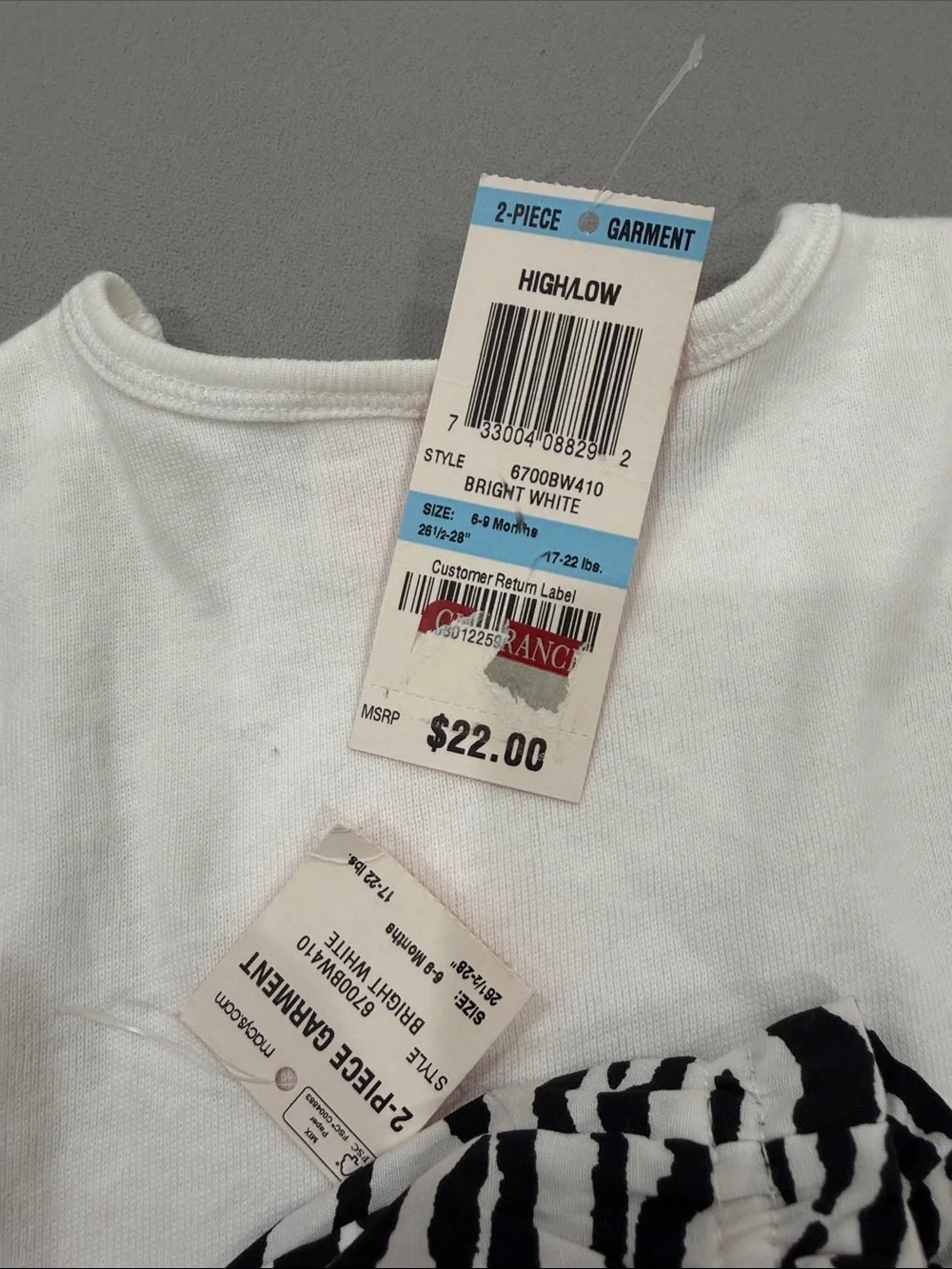 NWT First Impressions Baby Girl 2-Piece Zebra Bloomer Outfit Set – Glamour Girl